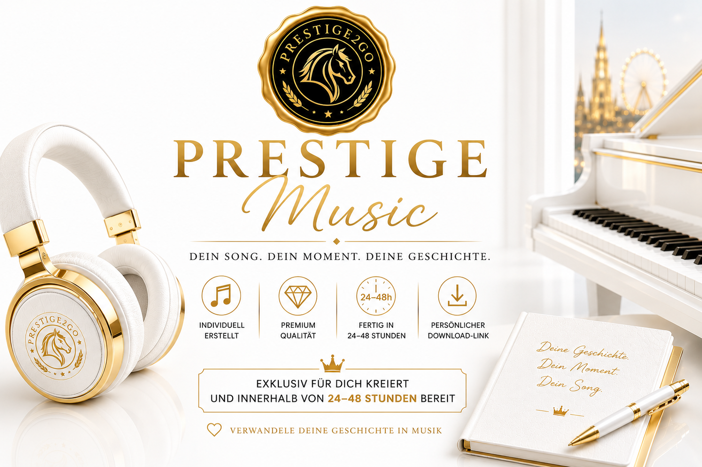 Prestige Music ✨ 2 x Persönliche Songs